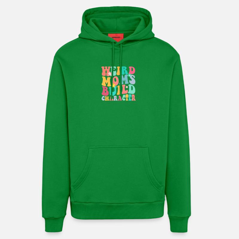 Une mère bizarre construit le caractère - Sweat à capuche bio décontracté fabriqué en UE - City Green