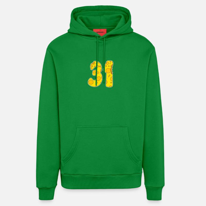 31 ans Lustig Käse - Sweat à capuche bio décontracté fabriqué en UE - City Green