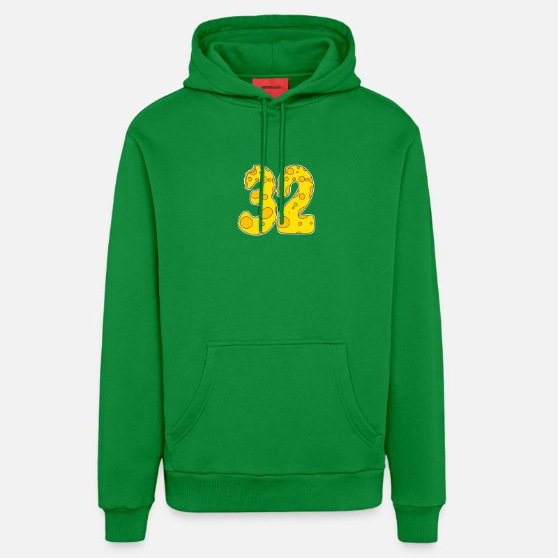 32 ans Lustig Käse - Sweat à capuche bio décontracté fabriqué en UE - City Green