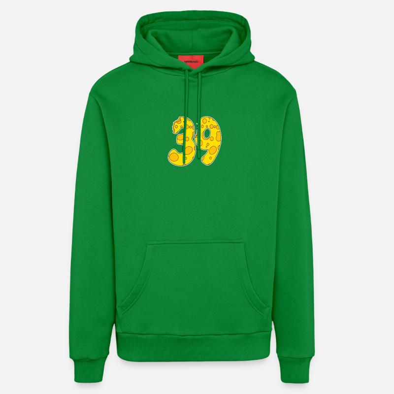 39 ans Lustig Käse - Sweat à capuche bio décontracté fabriqué en UE - City Green
