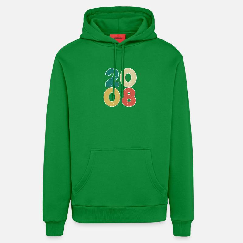 2008 - Année 2008 - Année 2008 - Sweat à capuche bio décontracté fabriqué en UE - City Green