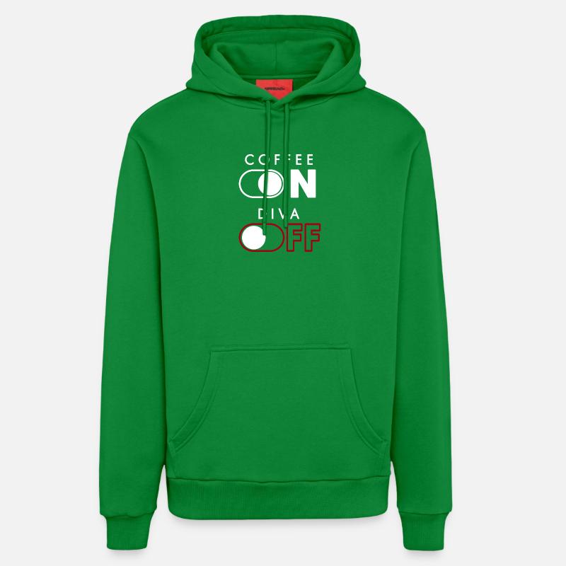 Diva du café - Sweat à capuche bio décontracté fabriqué en UE - City Green
