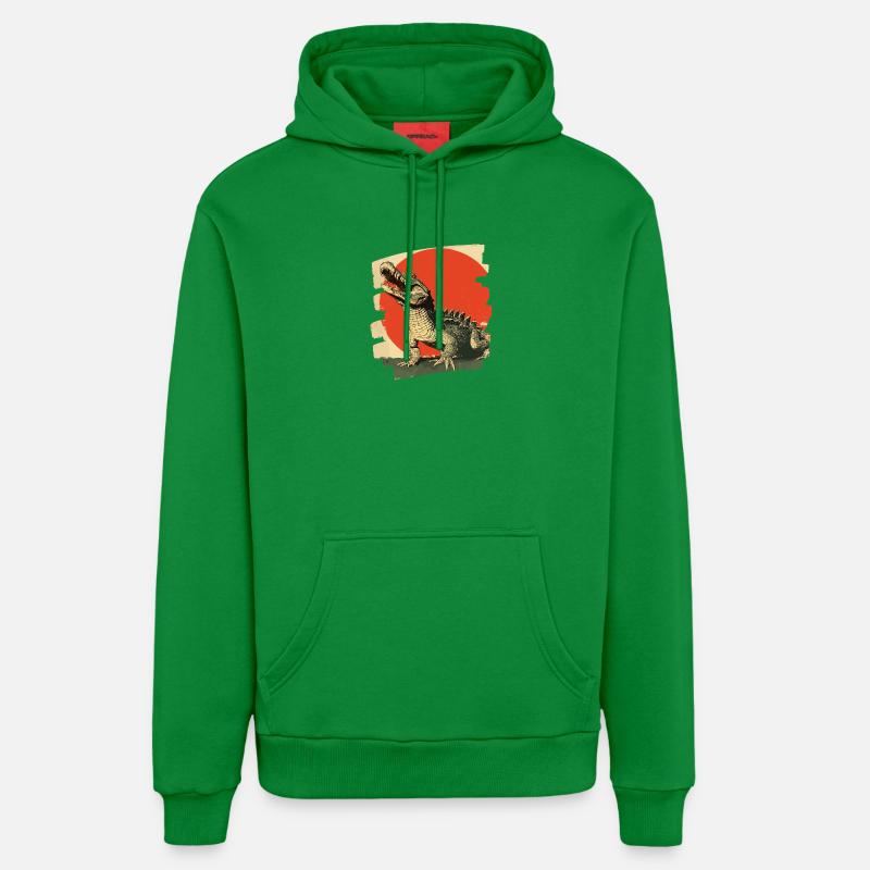 Crocodile - Sweat à capuche bio décontracté fabriqué en UE - City Green
