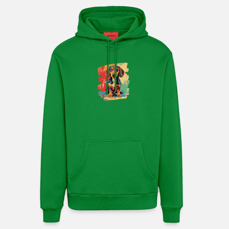 Teckel - Sweat à capuche bio décontracté fabriqué en UE - City Green