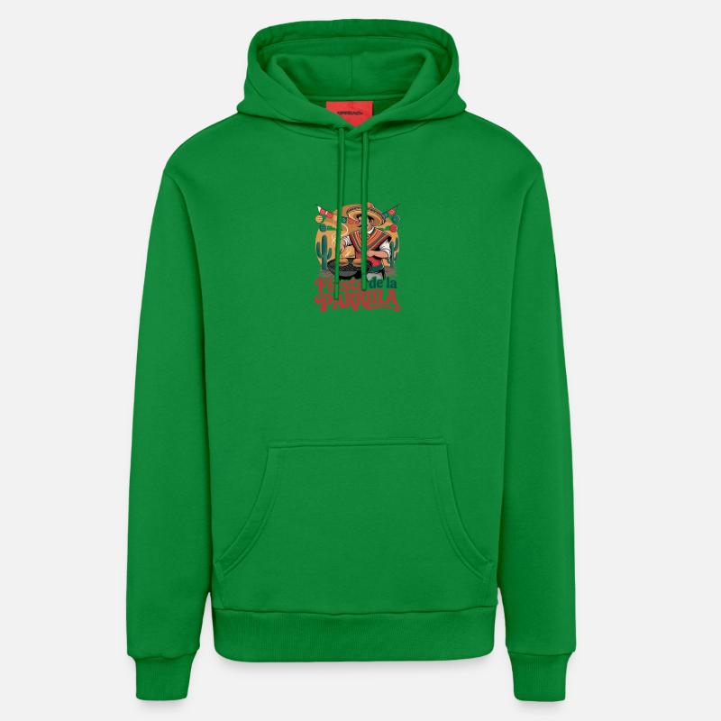 Fiesta De La Parrilla : Mexicaine - Sweat à capuche bio décontracté fabriqué en UE - City Green