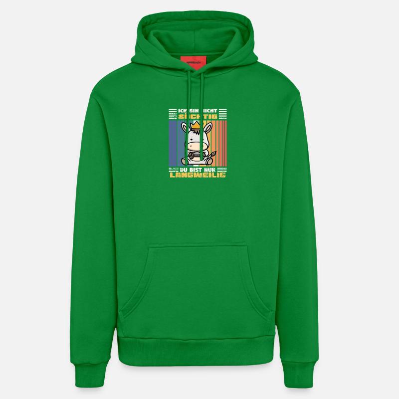 Âne de Jeu - Sweat à capuche bio décontracté fabriqué en UE - City Green