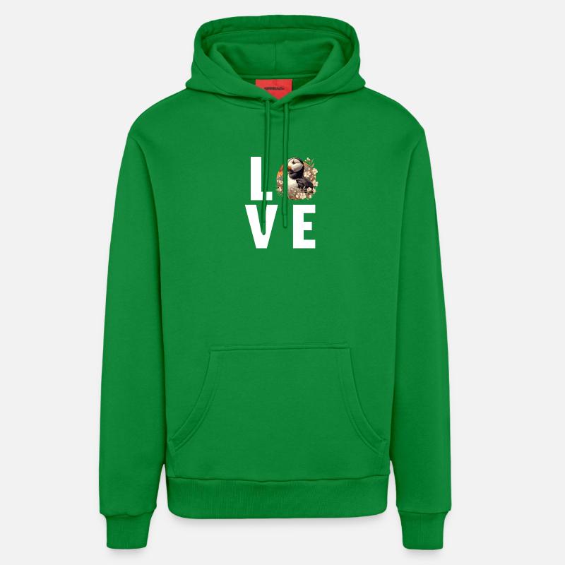 Macareux Papageientaucher - Sweat à capuche bio décontracté fabriqué en UE - City Green