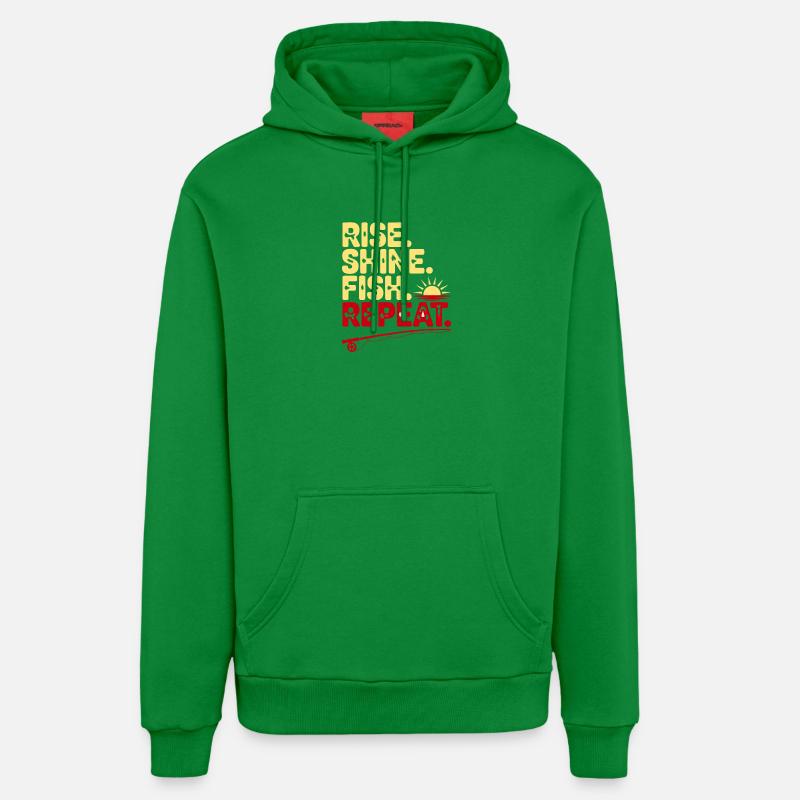 Répète Répète Éclate Brille Poisson - Sweat à capuche bio décontracté fabriqué en UE - City Green