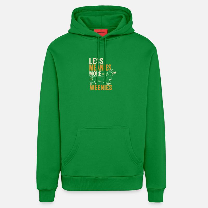Moins méchant, plus de Weenies - Sweat à capuche bio décontracté fabriqué en UE - City Green