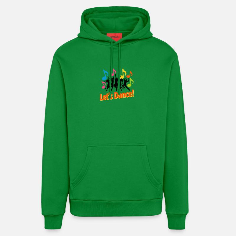 Notes sur la soirée dansante néon - Sweat à capuche bio décontracté fabriqué en UE - City Green