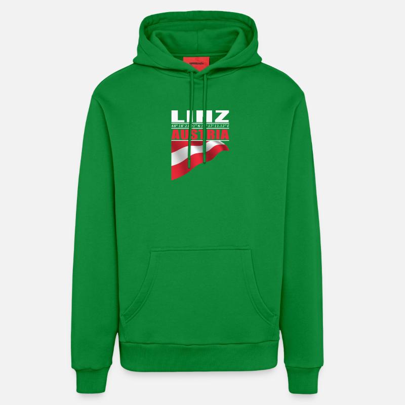 Linz - Sweat à capuche bio décontracté fabriqué en UE - City Green