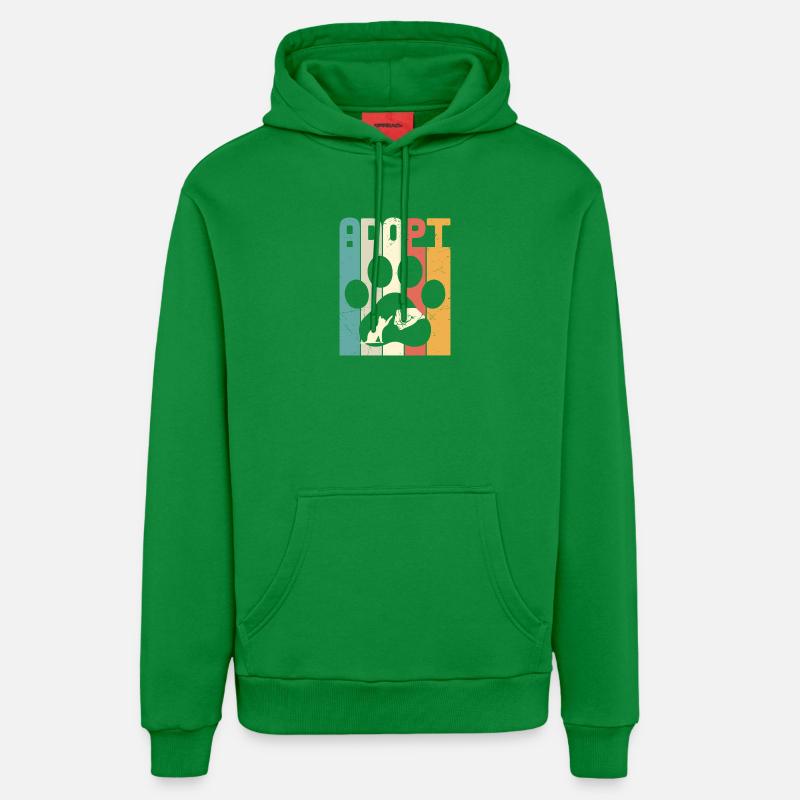 Adopter le chat - Sweat à capuche bio décontracté fabriqué en UE - City Green