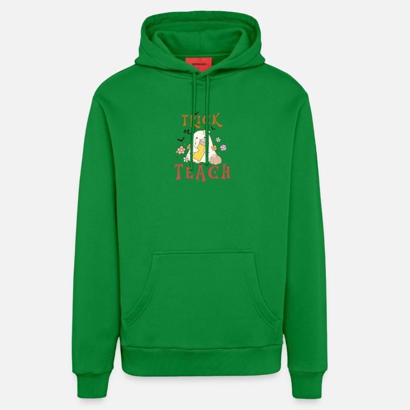 Halloween-Lehrer austricksen oder unterrichten - Organic Relaxed Hoodie Made in EU - City Green