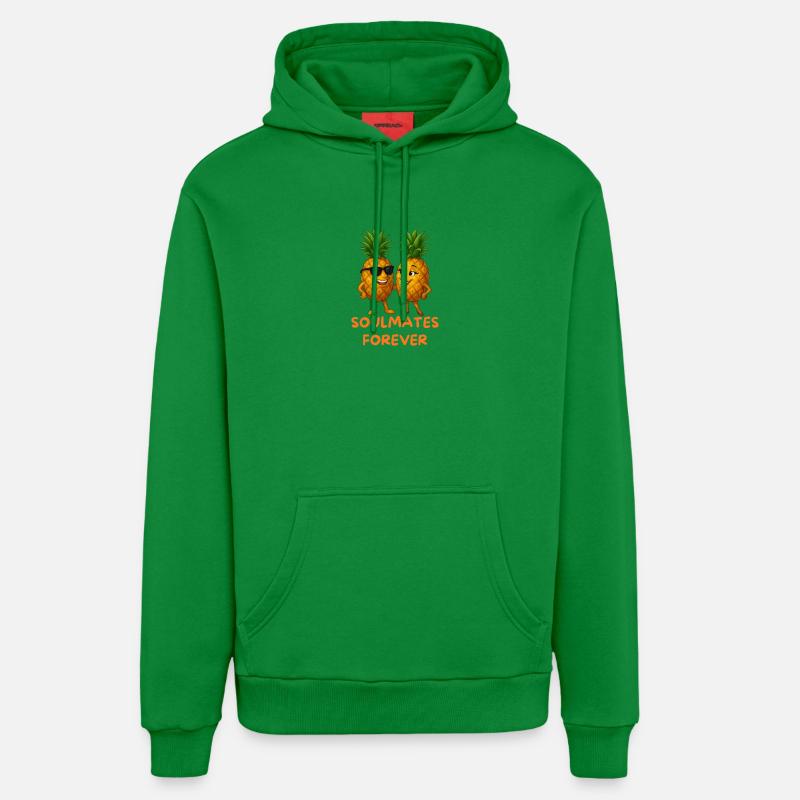 Ananas d’âmes sœurs pour toujours - Sweat à capuche bio décontracté fabriqué en UE - City Green