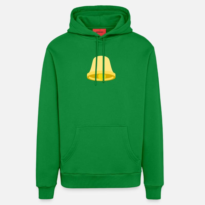 Icône de la clochette jaune – Minimal - Sweat à capuche bio décontracté fabriqué en UE - City Green