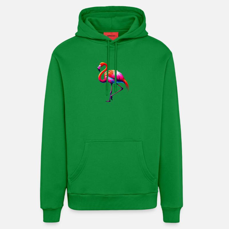 Flamant - Sweat à capuche bio décontracté fabriqué en UE - City Green