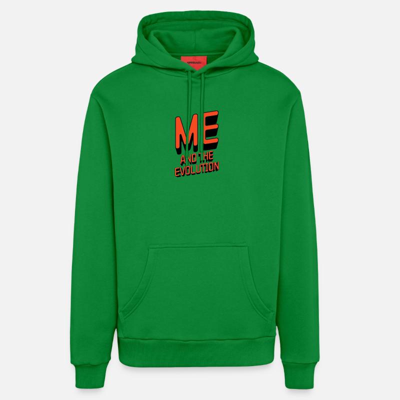 Me and the Evolution - Organic Relaxed Hoodie Made in EU - City Green