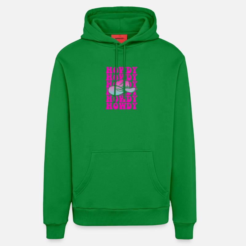 Salut Pop Hat Gradient - Sweat à capuche bio décontracté fabriqué en UE - City Green