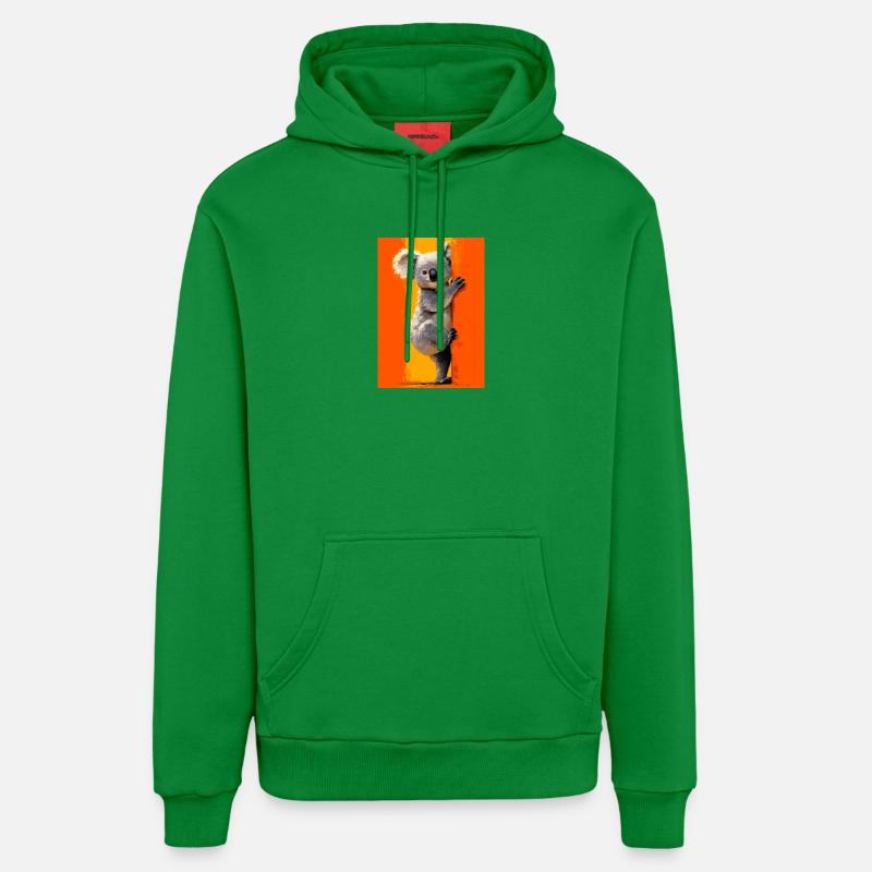 Koala - Sweat à capuche bio décontracté fabriqué en UE - City Green