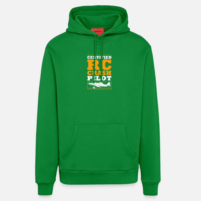 Avion modèle modèle - Sweat à capuche bio décontracté fabriqué en UE - City Green
