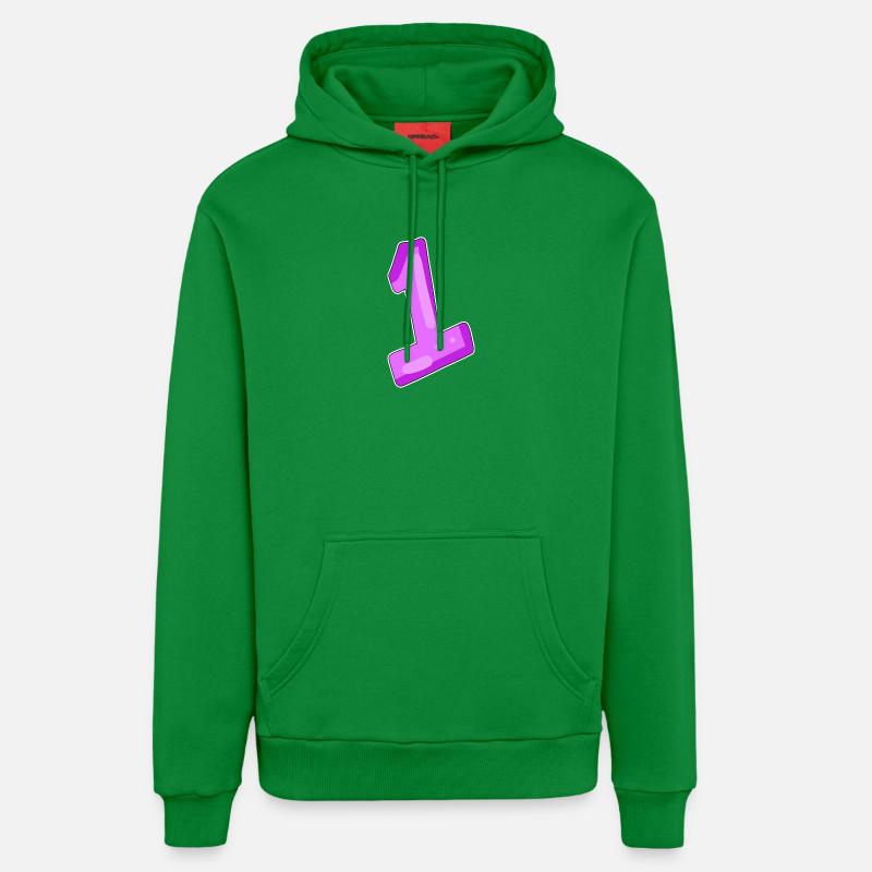 Motif numéro 1 - Sweat à capuche bio décontracté fabriqué en UE - City Green