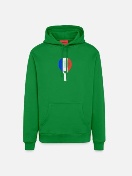Padel-Frankreich - Organic Relaxed Hoodie Made in EU - City Green