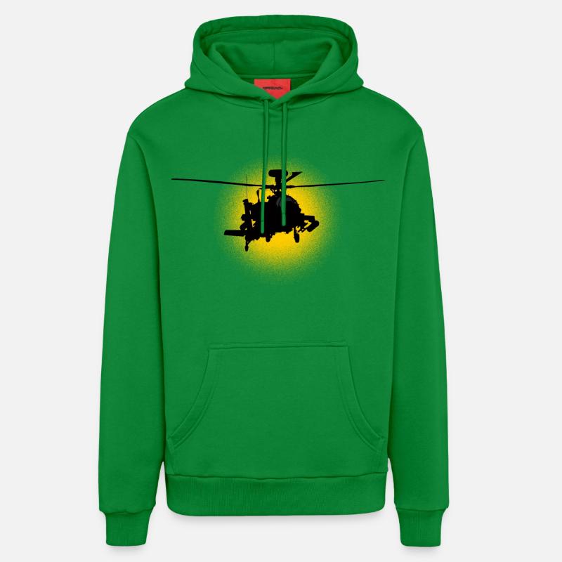 Apache - Organic Relaxed Hoodie Made in EU - City Green