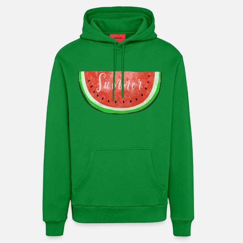 Été Melon d'eau - Melon - été - Sweat à capuche bio décontracté fabriqué en UE - City Green