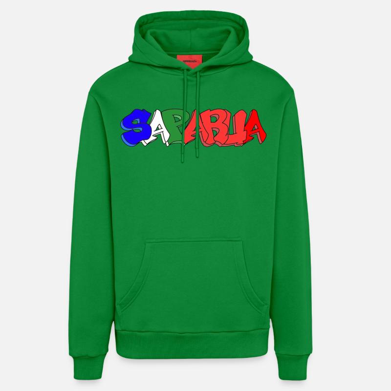 Saparua - Moluque 4 couleurs - Sweat à capuche bio décontracté fabriqué en UE - City Green