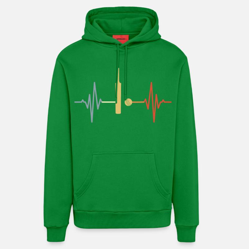 ECG de palpitations de grillons - Sweat à capuche bio décontracté fabriqué en UE - City Green