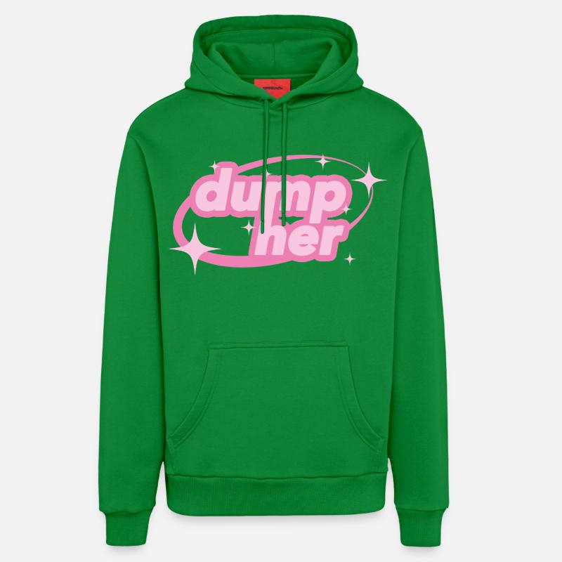 Dump Her – Déclaration de Y2K - Sweat à capuche bio décontracté fabriqué en UE - City Green