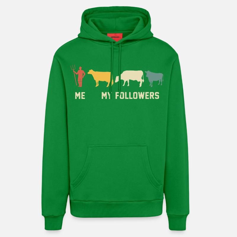 Vaches Moi et mes disciples vache - Sweat à capuche bio décontracté fabriqué en UE - City Green