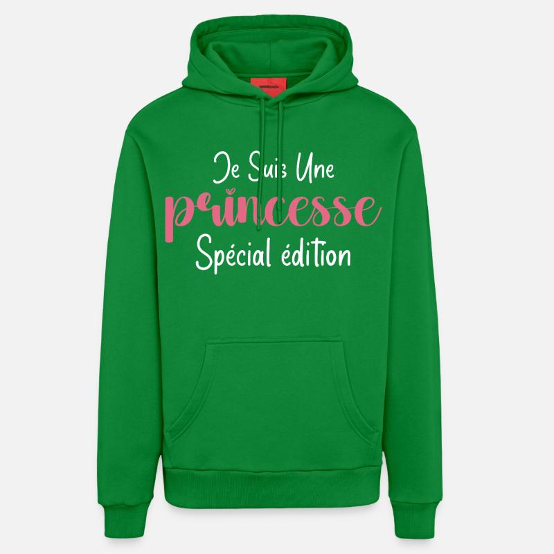 je suis une princesse spécial édition - Sweat à capuche bio décontracté fabriqué en UE - City Green