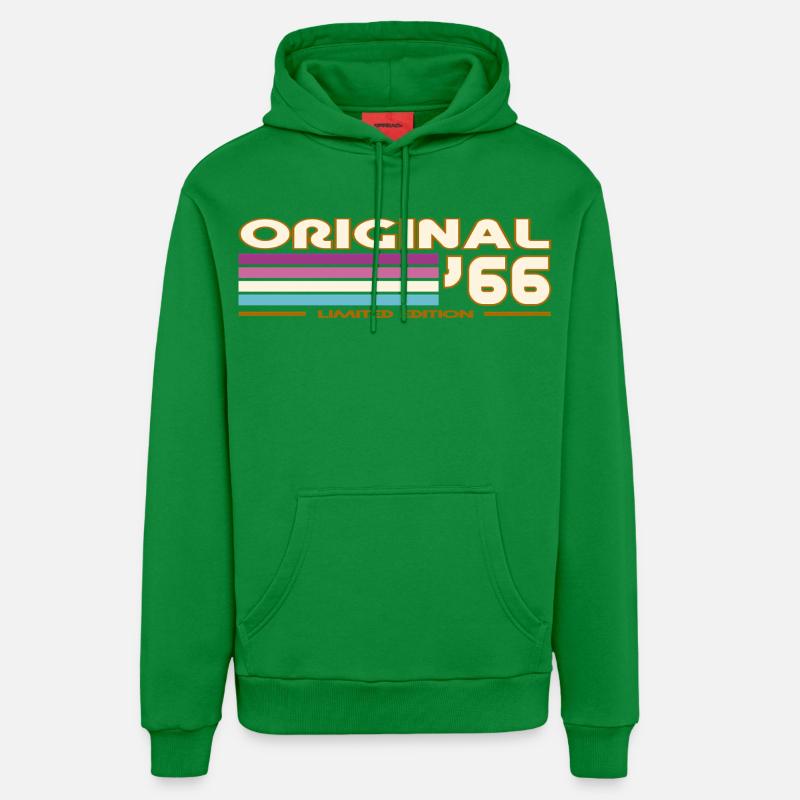 1966 - Sweat à capuche bio décontracté fabriqué en UE - City Green