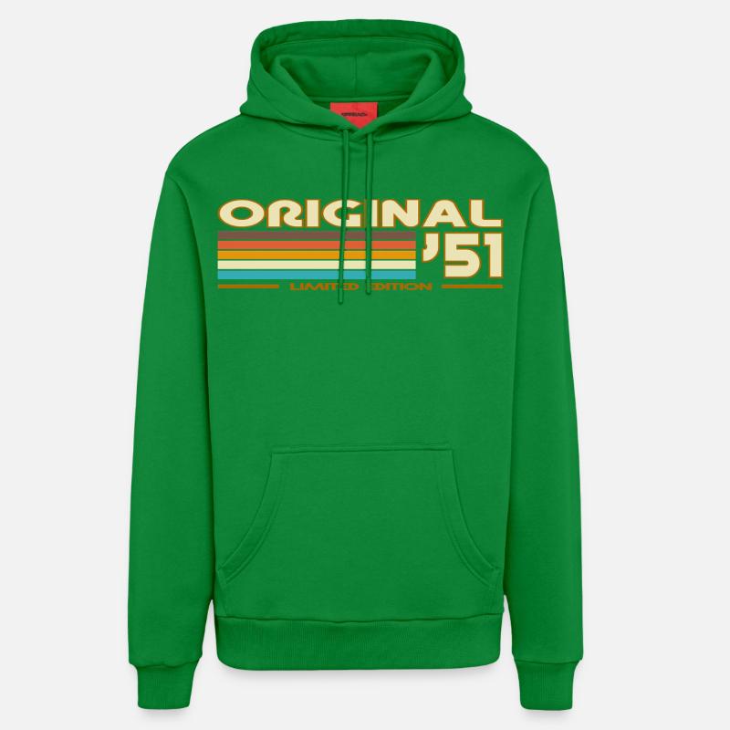 1951 - Sweat à capuche bio décontracté fabriqué en UE - City Green