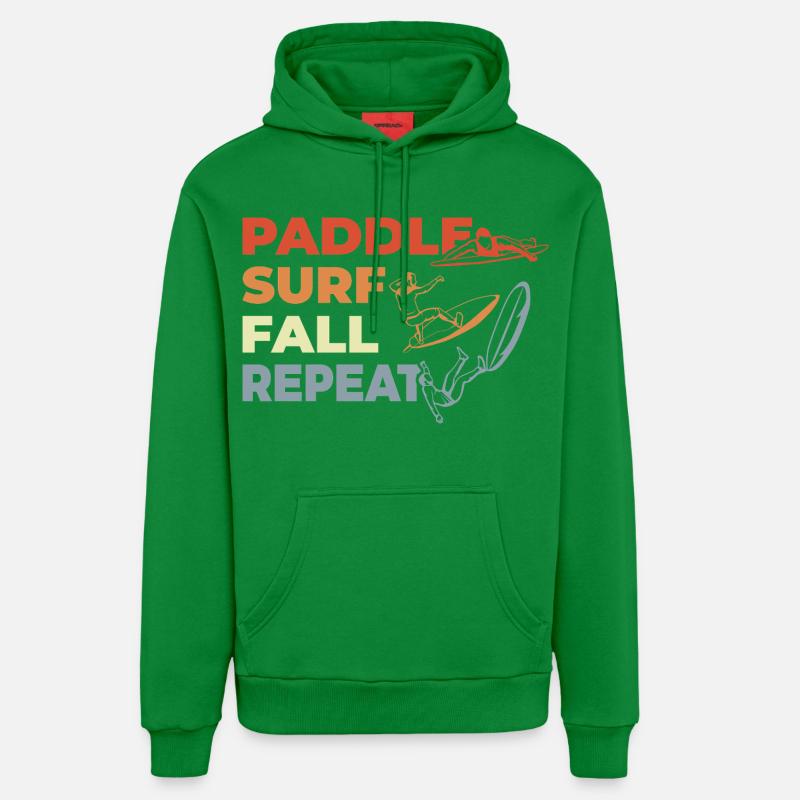 Paddle Surf Répéter - Sweat à capuche bio décontracté fabriqué en UE - City Green