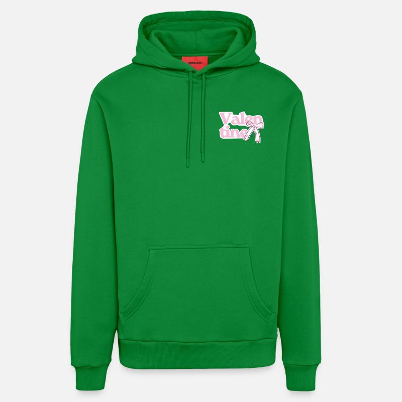 Rose nœud de la Saint-Valentin - Sweat à capuche bio décontracté fabriqué en UE - City Green
