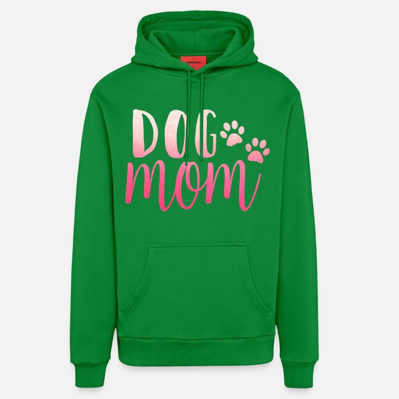 Maman de chien - Sweat à capuche bio décontracté fabriqué en UE - City Green