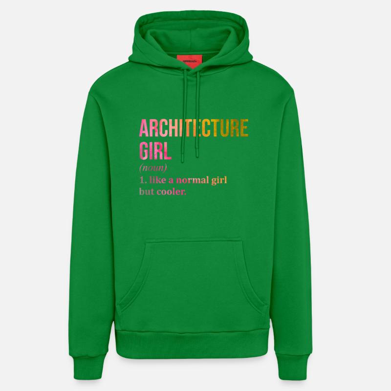 architecture - Sweat à capuche bio décontracté fabriqué en UE - City Green