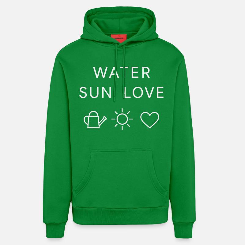 Déclaration d’amour Water Sun - Sweat à capuche bio décontracté fabriqué en UE - City Green