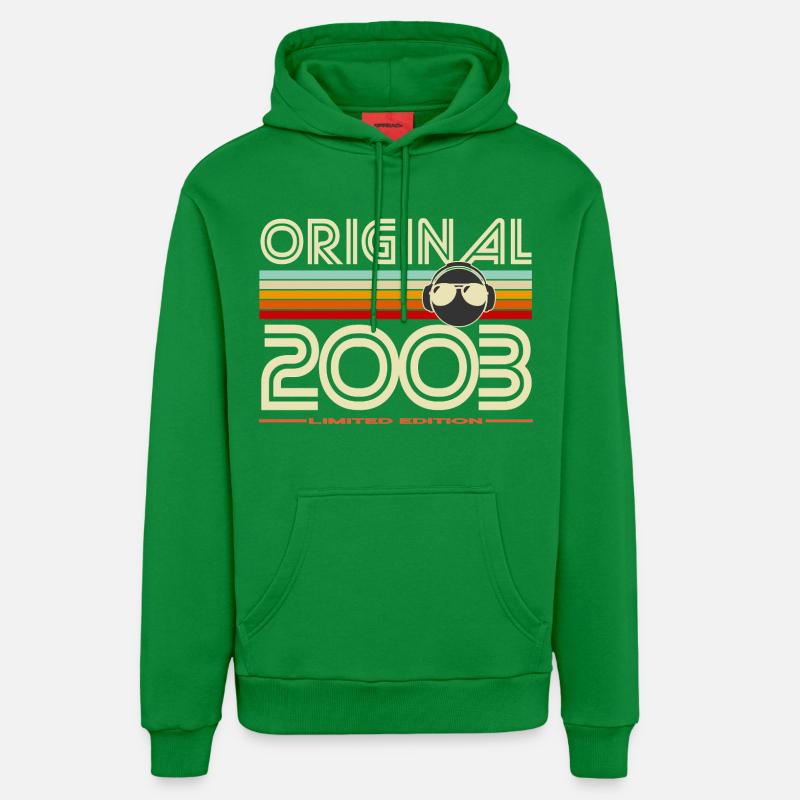 Original 2003 édition rétro - Sweat à capuche bio décontracté fabriqué en UE - City Green