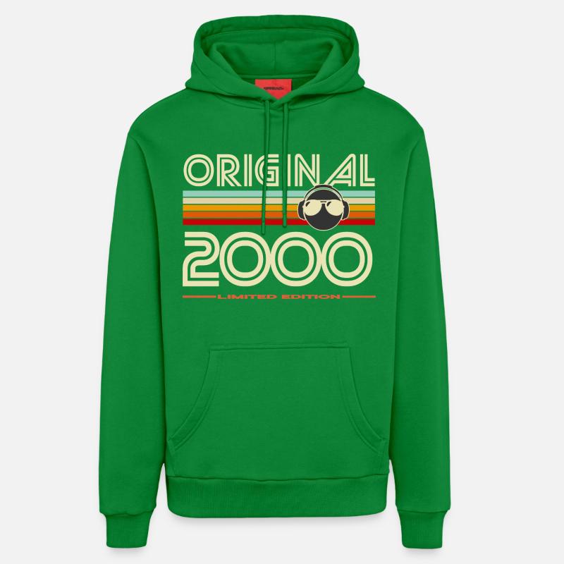 Original 2000 édition rétro - Sweat à capuche bio décontracté fabriqué en UE - City Green