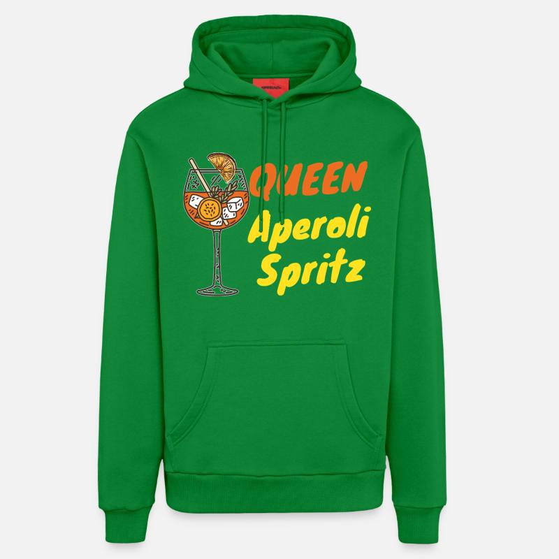 Aperoli Queen – Été, Spritz & Fun - Sweat à capuche bio décontracté fabriqué en UE - City Green