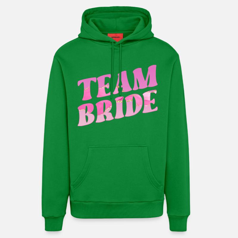 Équipe de mariage mariée - Sweat à capuche bio décontracté fabriqué en UE - City Green