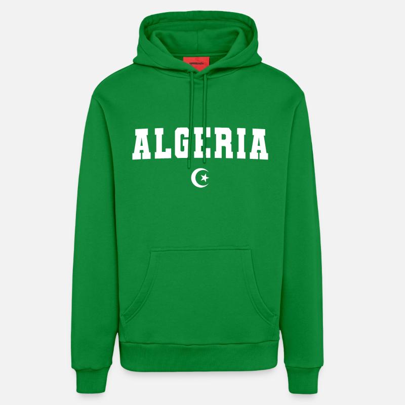 Algérie - Sweat à capuche bio décontracté fabriqué en UE - City Green