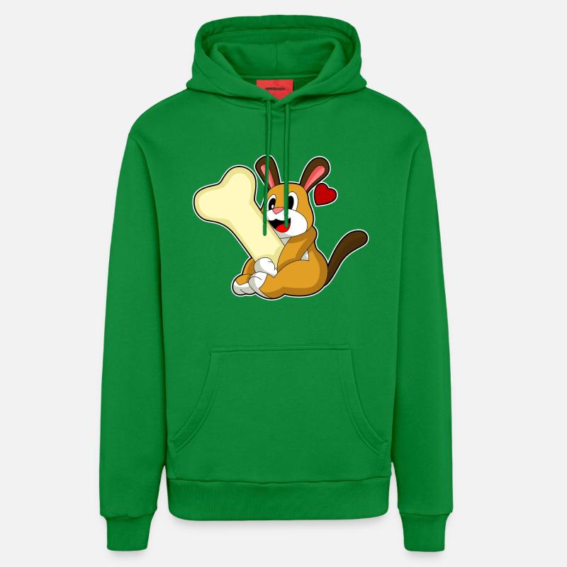 Os de chien - Sweat à capuche bio décontracté fabriqué en UE - City Green