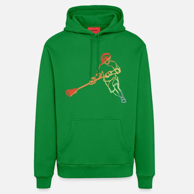 Fan de crosse style rétro - Sweat à capuche bio décontracté fabriqué en UE - City Green