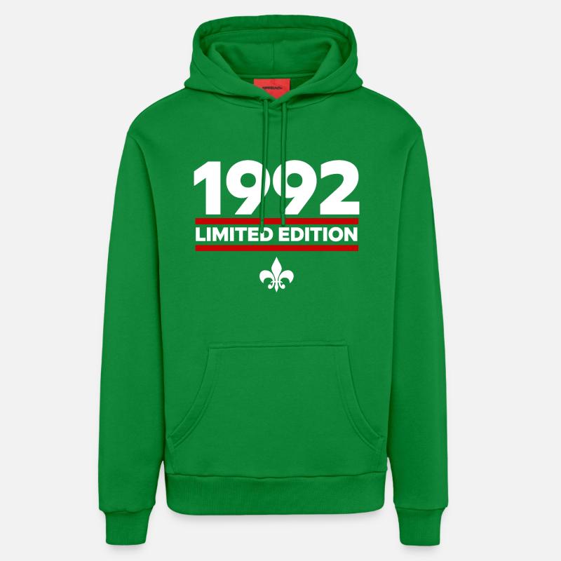 1992 Édition limitée - Sweat à capuche bio décontracté fabriqué en UE - City Green