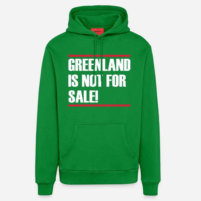 Le Groenland n’est pas à vendre - Sweat à capuche bio décontracté fabriqué en UE - City Green