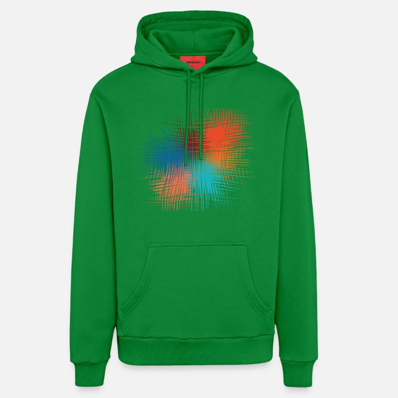Explosion de couleurs - Sweat à capuche bio décontracté fabriqué en UE - City Green